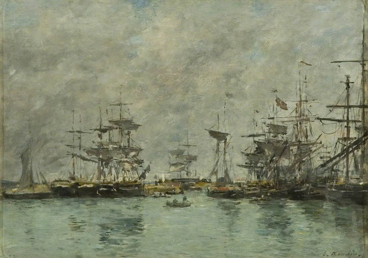 Harbour Scene — Eugène Louis Boudin