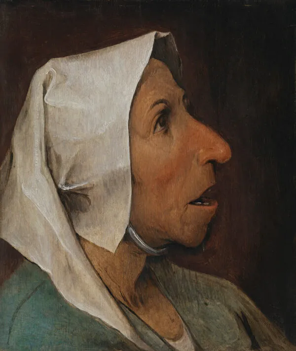 Head of Peasant (1568) by Pieter Brueghel the Elder — original painting reproduced as a hand-painted oil on canvas