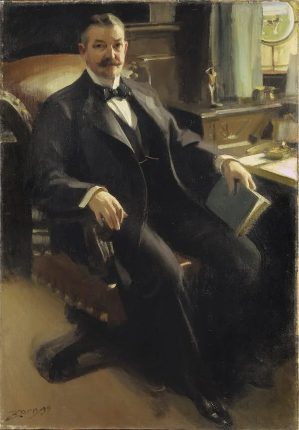 Henry Clay Pierce (1899) by Anders Zorn — original painting reproduced as a hand-painted oil on canvas