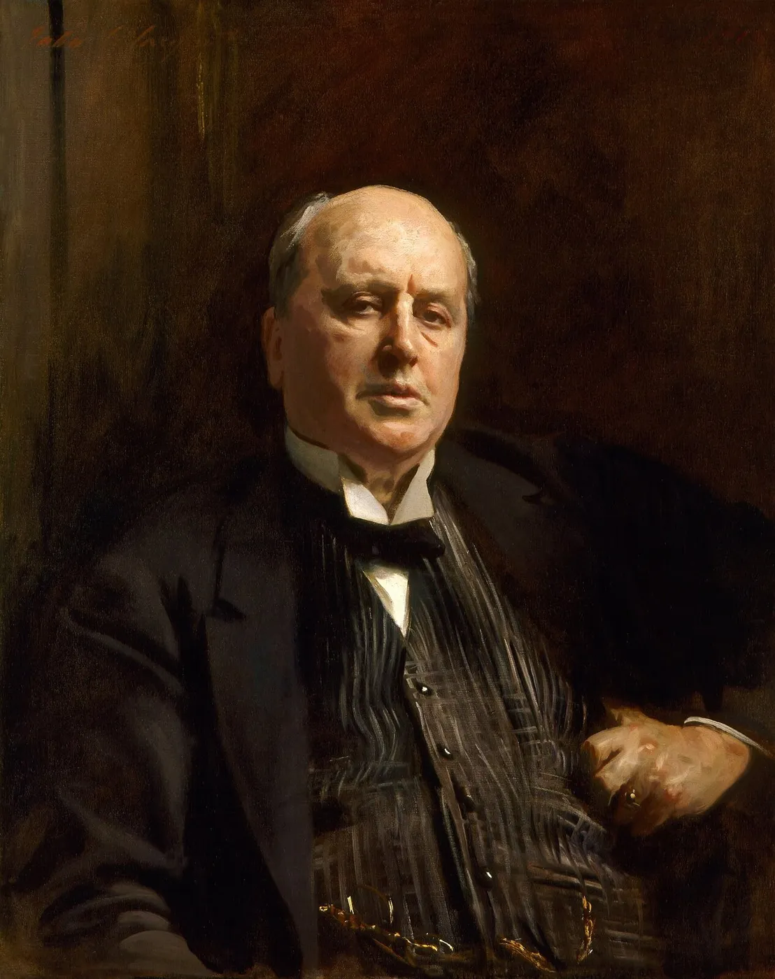 Henry James (1913) by John Singer Sargent — original painting reproduced as a hand-painted oil on canvas