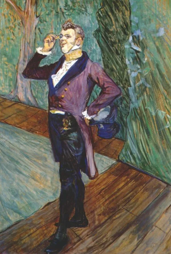 Henry Samary de la Comédie Française (1889) by Henri de Toulouse-Lautrec — original painting reproduced as a hand-painted oil on canvas