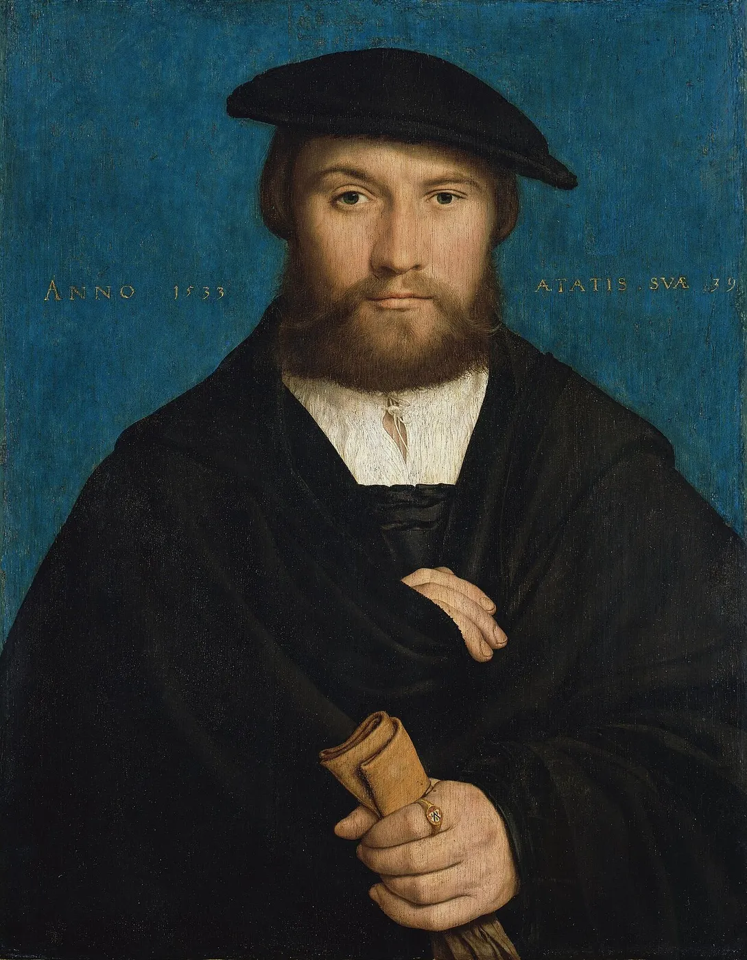 Hermann Hillebrandt de Wedigh (1533) by Hans Holbein the Younger — original painting reproduced as a hand-painted oil on canvas