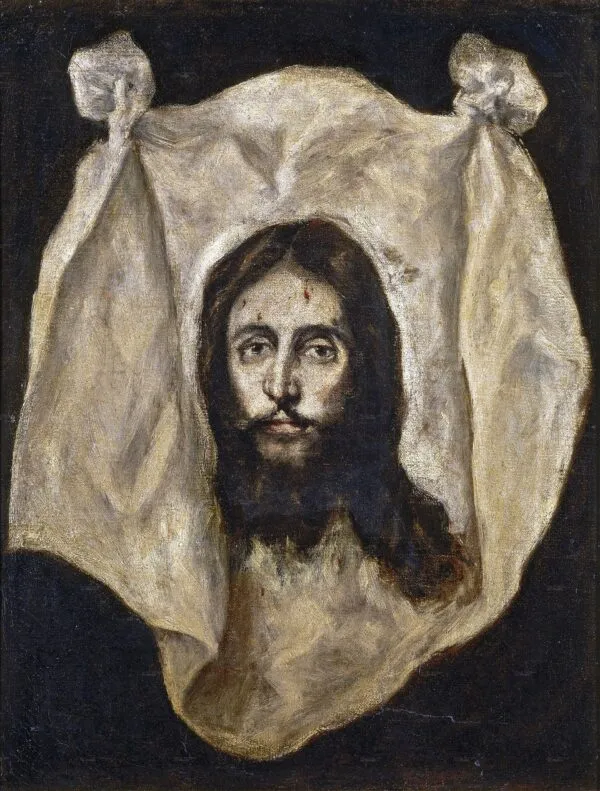 Holy Face of Jesus (1586) by El Greco — original painting reproduced as a hand-painted oil on canvas