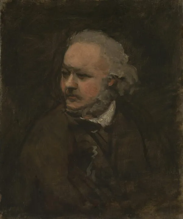 Honoré Daumier (1873) by Charles-François Daubigny — original painting reproduced as a hand-painted oil on canvas