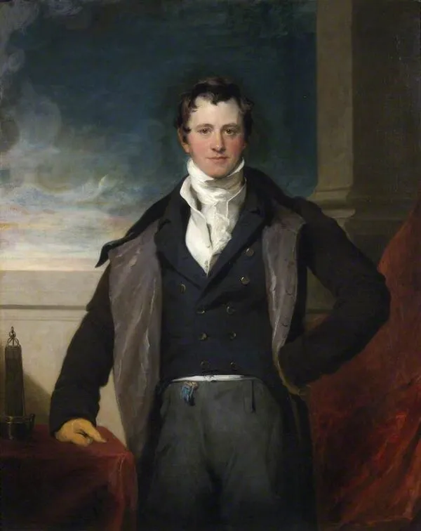 Humphry Davy (1778–1829) (1821) by Thomas Lawrence — original painting reproduced as a hand-painted oil on canvas