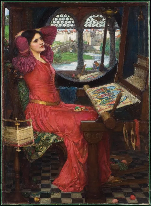 "I am half sick of shadows" said the Lady of Shalott (1916) by John William Waterhouse — original painting reproduced as a hand-painted oil on canvas