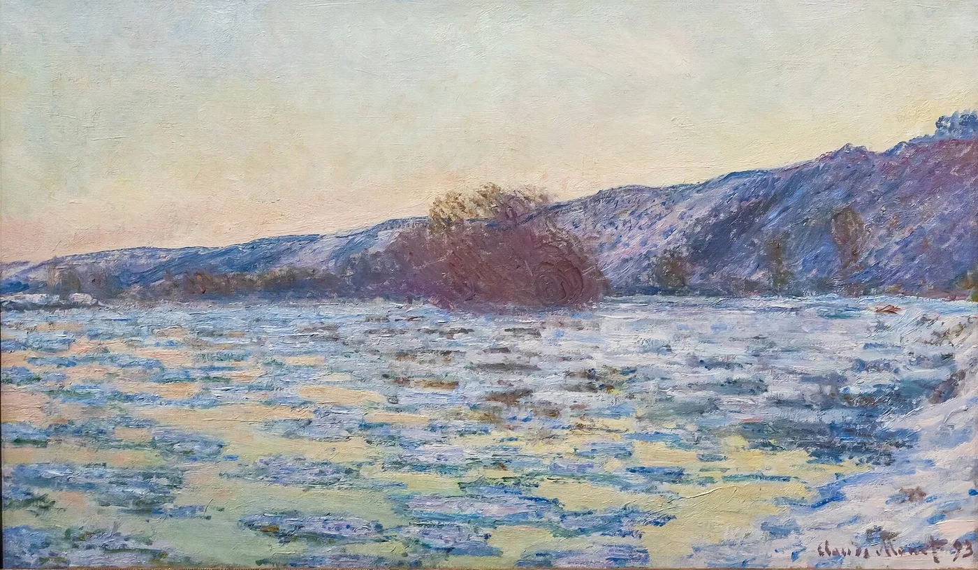 Ice Floes at Twilight — Claude Monet