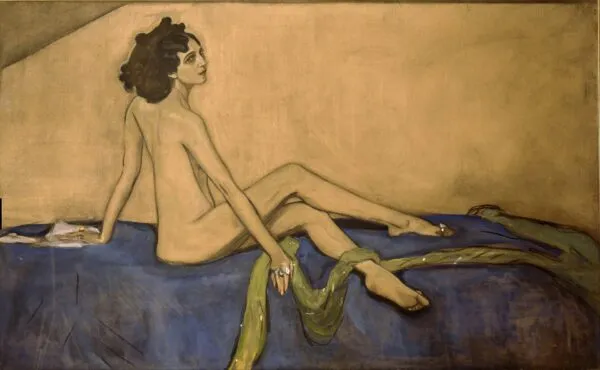 Ida Rubinstein (1910) by Valentin Serov — original painting reproduced as a hand-painted oil on canvas