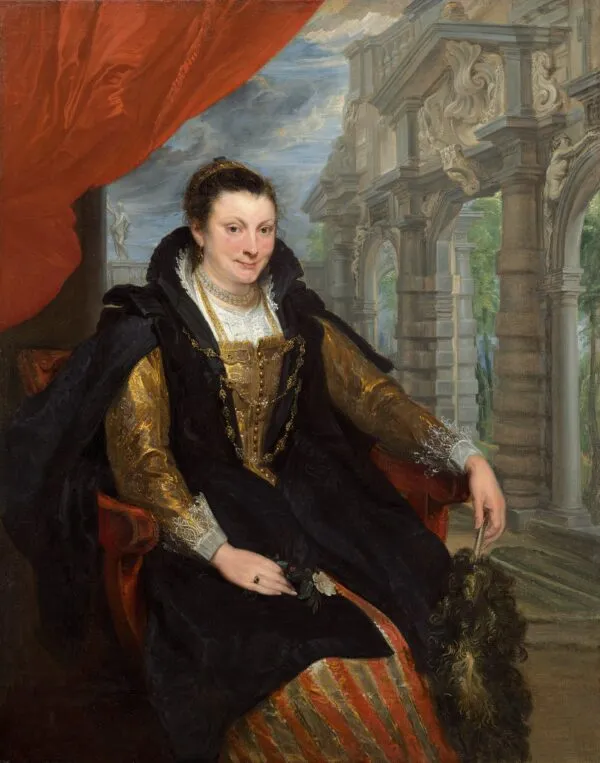 Isabella Brant (1621) by Anthony van Dyck — original painting reproduced as a hand-painted oil on canvas