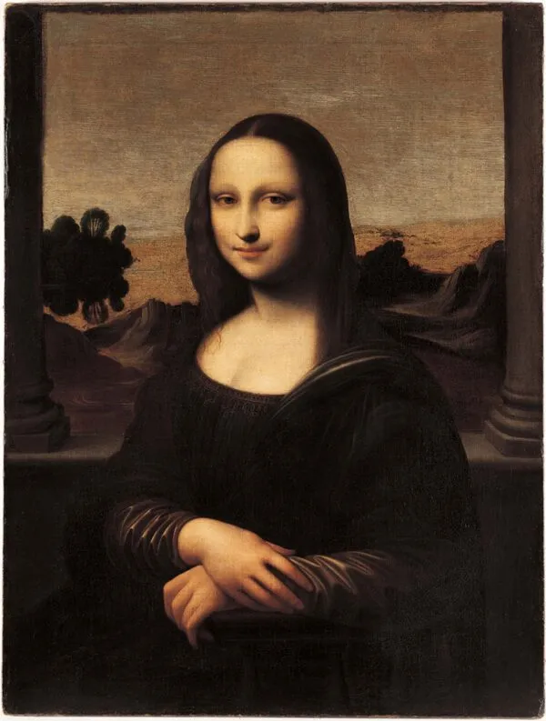 Isleworth Mona Lisa (1502) by Leonardo da Vinci — original painting reproduced as a hand-painted oil on canvas