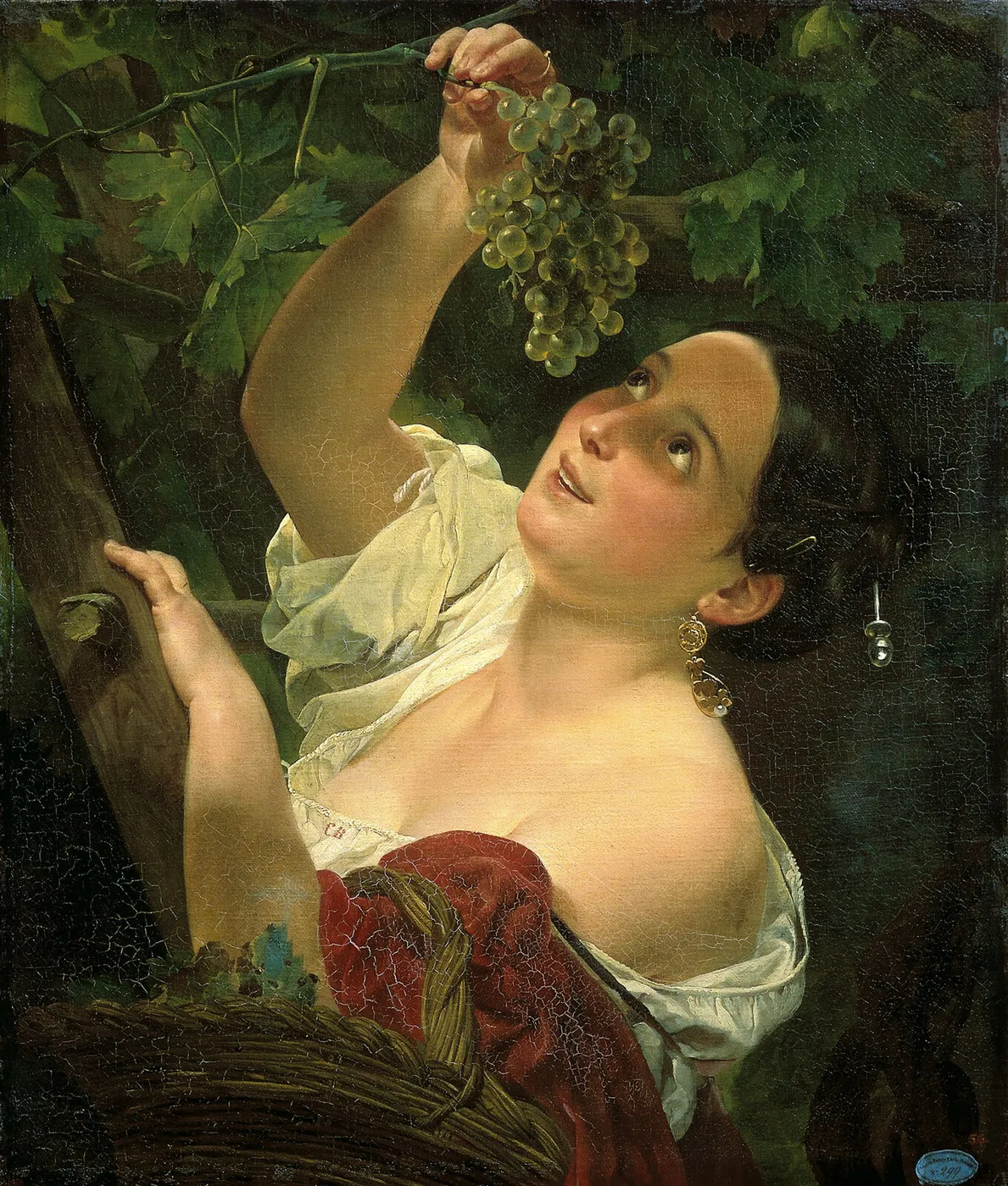 Italian Midday (1827 version) (1827) by Karl Bryullov — original painting reproduced as a hand-painted oil on canvas
