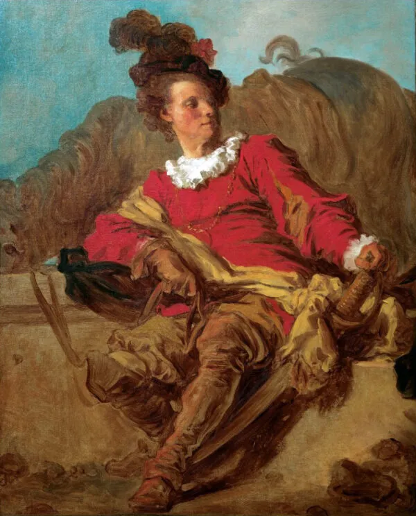 Jean-Claude Richard, abbé of Saint-Non (1769) by Jean-Honoré Fragonard — original painting reproduced as a hand-painted oil on canvas
