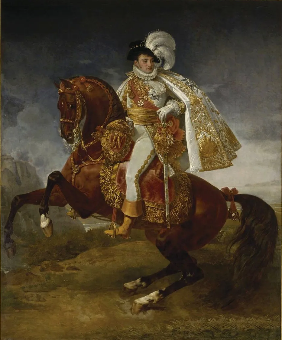 Jérôme Bonaparte, King of Westphalia (1808) by Antoine-Jean Gros — original painting reproduced as a hand-painted oil on canvas
