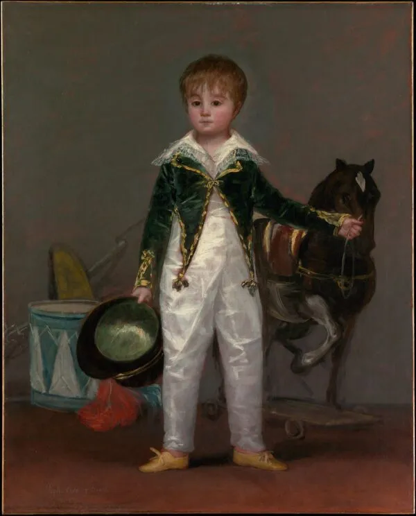 José Costa y Bonells, Called Pepito (1800) by Francisco Goya — original painting reproduced as a hand-painted oil on canvas