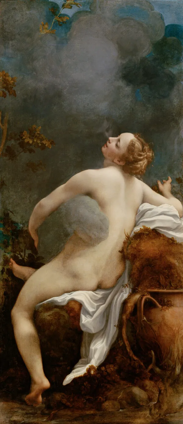 Jupiter and Io (1530) by Antonio da Correggio — original painting reproduced as a hand-painted oil on canvas