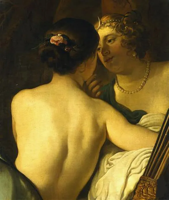 Jupiter in the Guise of Diana Seducing Callisto — Gerard van Honthorst