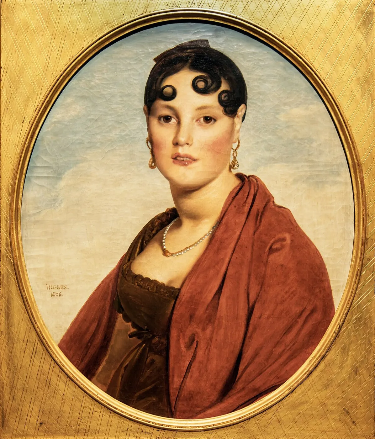 La Belle Zélie (1806) by Jean-Auguste-Dominique Ingres — original painting reproduced as a hand-painted oil on canvas
