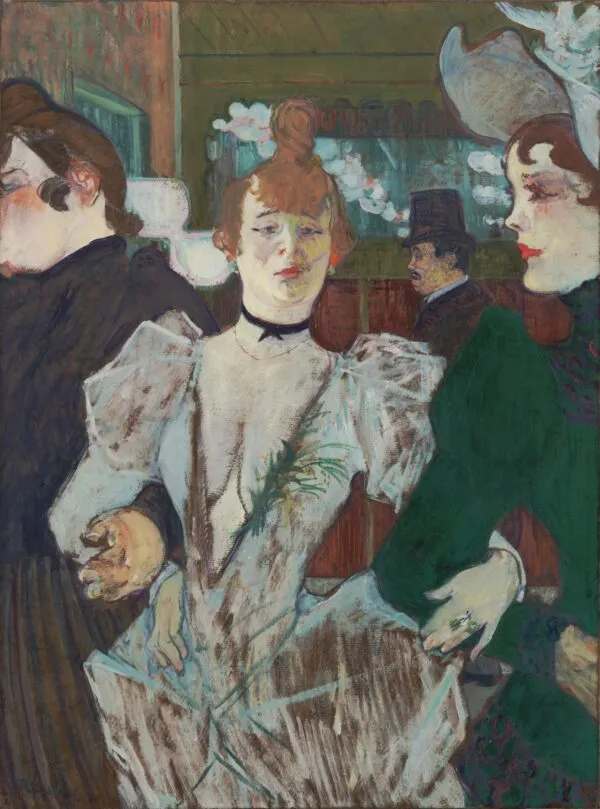 La Goulue at the Moulin Rouge by Henri de Toulouse-Lautrec — original painting reproduced as a hand-painted oil on canvas