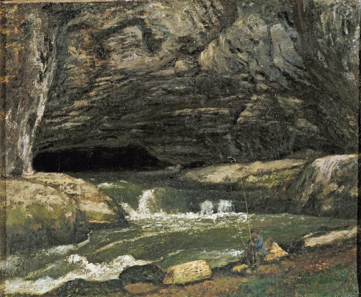 La Grotte Sarrazine — Gustave Courbet