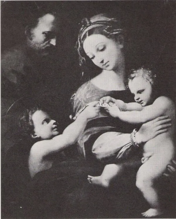 La Madonna de Bogota (1517) by Raphael — original painting reproduced as a hand-painted oil on canvas