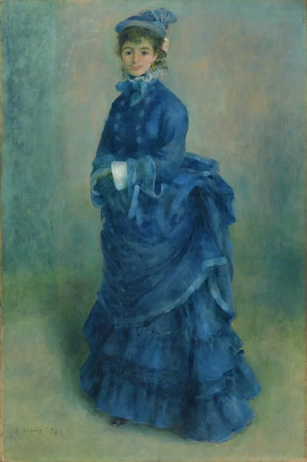 La Parisienne (1874) by Pierre-Auguste Renoir — original painting reproduced as a hand-painted oil on canvas