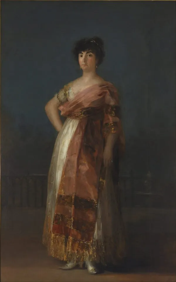 La Tirana (1799) by Francisco Goya — original painting reproduced as a hand-painted oil on canvas