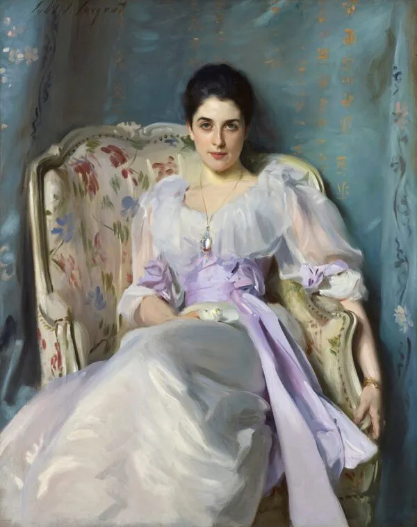 Lady Agnew of Lochnaw (1892) by John Singer Sargent — original painting reproduced as a hand-painted oil on canvas