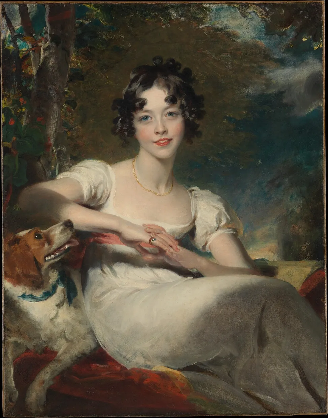 Lady Maria Conyngham (died 1843) (1824) by Thomas Lawrence — original painting reproduced as a hand-painted oil on canvas