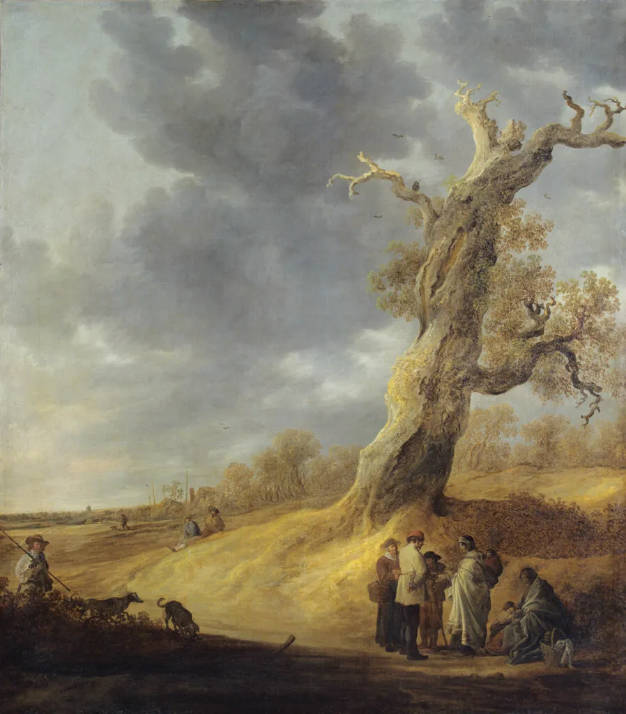 Landscape with Half-leaved Weathered Oak — Jan van Goyen