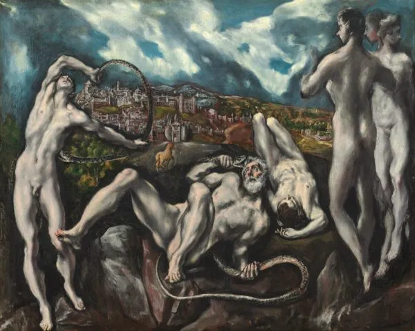 Laocoön (1610) by El Greco — original painting reproduced as a hand-painted oil on canvas