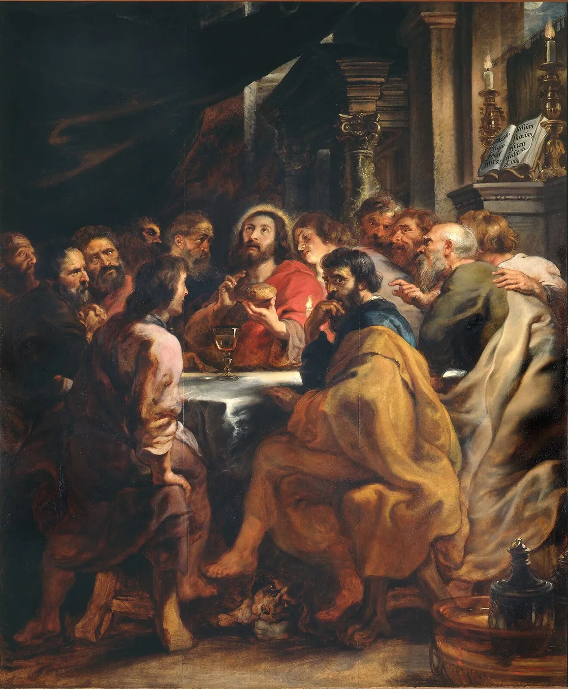 Last Supper (1631) by Peter Paul Rubens — original painting reproduced as a hand-painted oil on canvas
