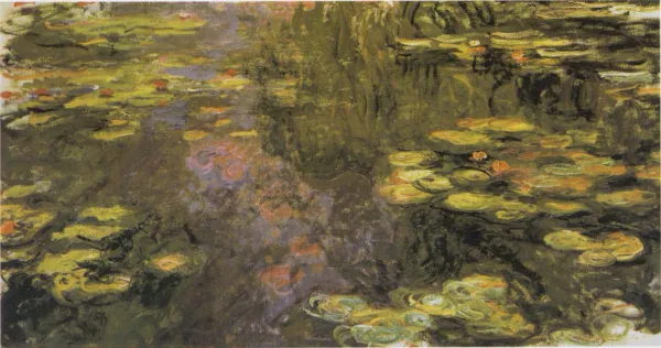 Le Bassin aux nymphéas (1918) by Claude Monet — original painting reproduced as a hand-painted oil on canvas