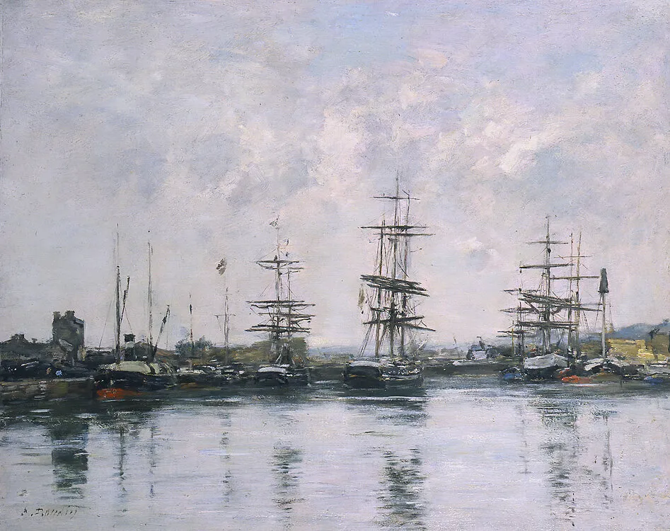 Le bassin, Deauville — Eugène Louis Boudin