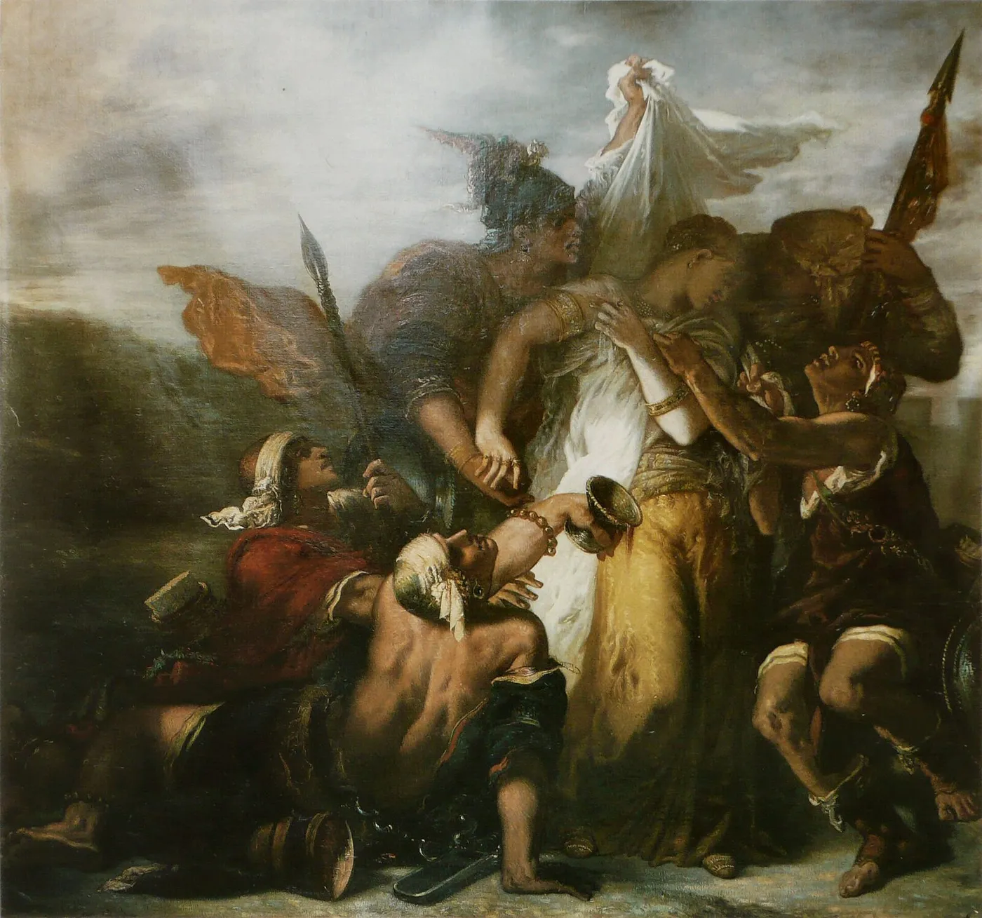 Le Cantique des cantiques (1853) by Gustave Moreau — original painting reproduced as a hand-painted oil on canvas