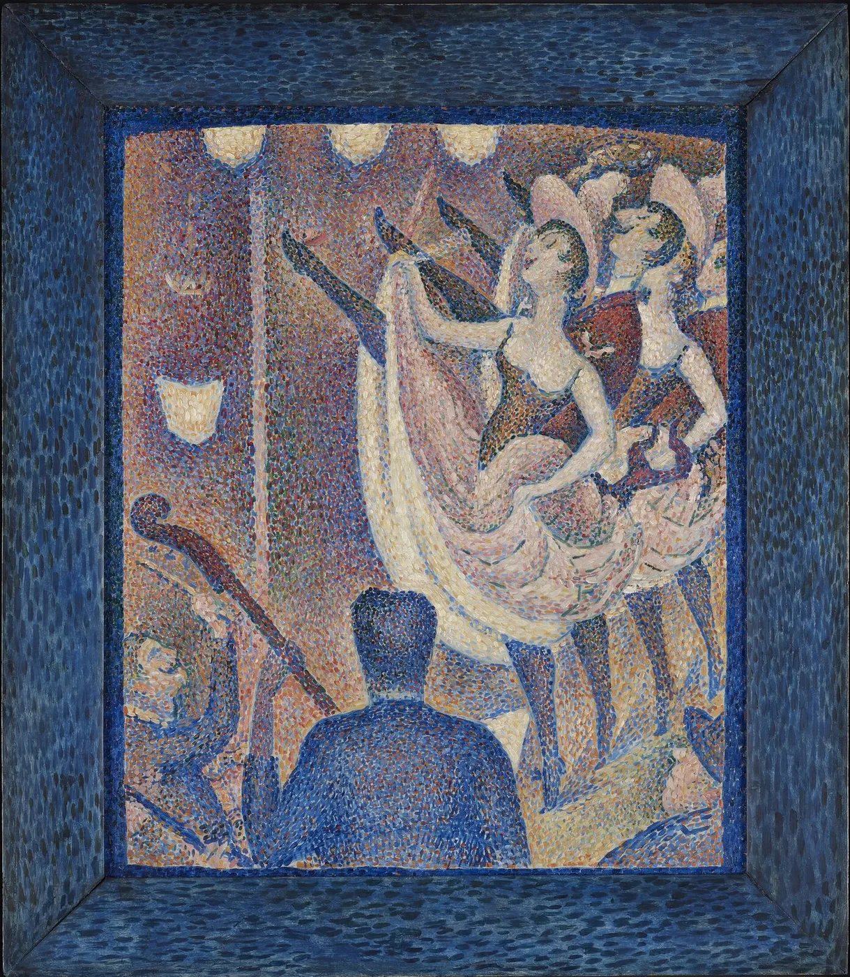 Le Chahut (Study I) (1889) by Georges Seurat — original painting reproduced as a hand-painted oil on canvas