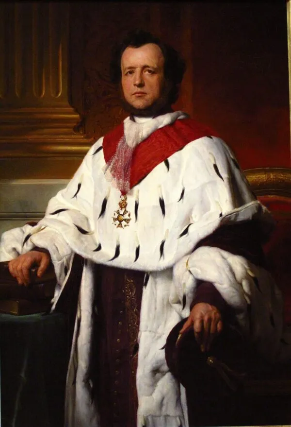 Le comte Narcisse-Achille de Salvandy (1846) by Paul Delaroche — original painting reproduced as a hand-painted oil on canvas
