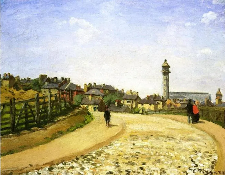 Le Crystal Palace, Upper Norwood (1871) by Camille Pissarro — original painting reproduced as a hand-painted oil on canvas