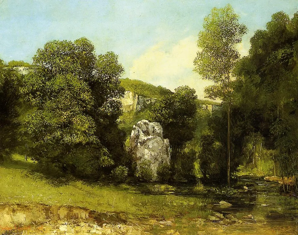 Le Ruisseau de la Brême — Gustave Courbet