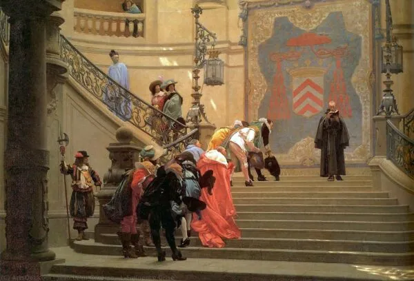 L'Eminence Grise (1873) by Jean-Léon Gérôme — original painting reproduced as a hand-painted oil on canvas