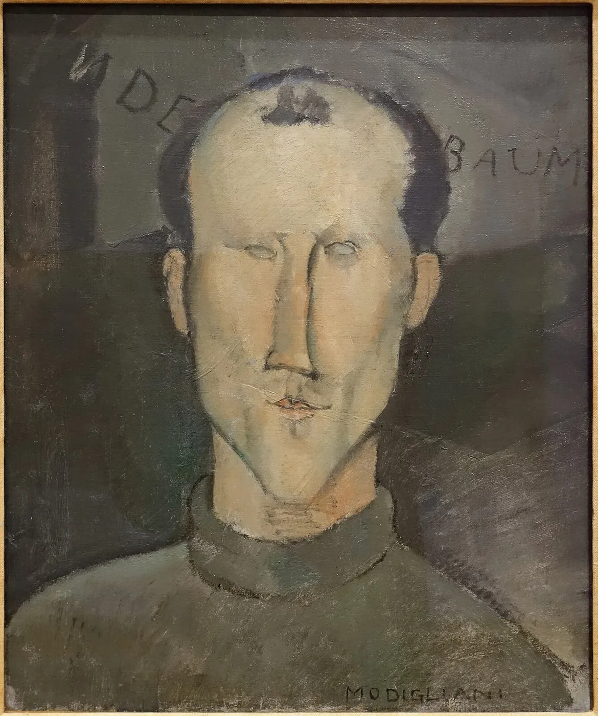 Léon Indenbaum (1916) by Amedeo Modigliani — original painting reproduced as a hand-painted oil on canvas