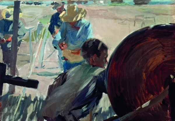Les Cordeliers de Jávea (1898) by Joaquín Sorolla — original painting reproduced as a hand-painted oil on canvas