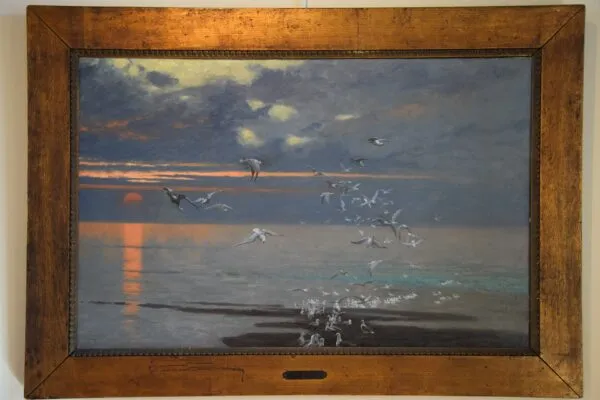 Les Mouettes (1902) by Jean-Léon Gérôme — original painting reproduced as a hand-painted oil on canvas