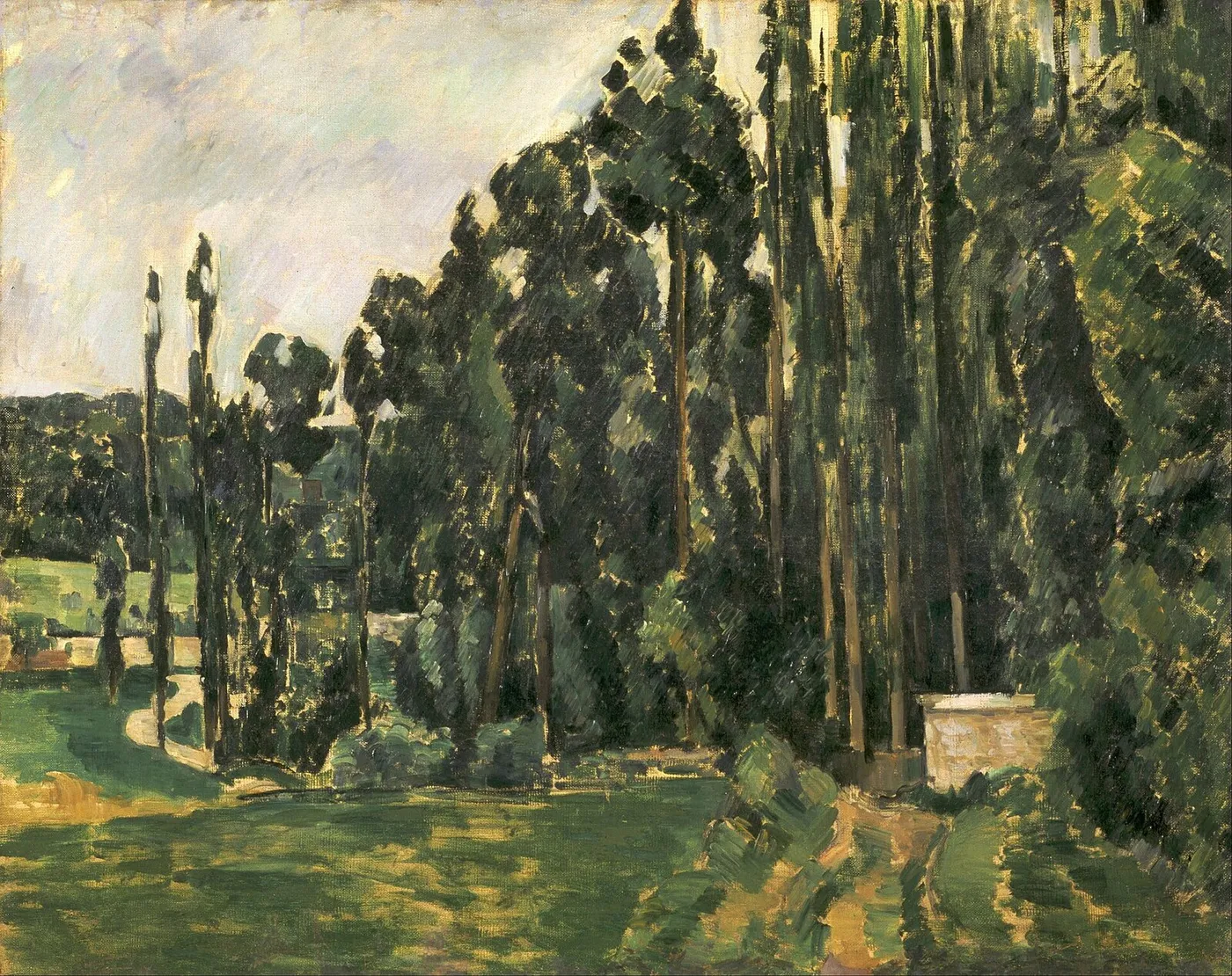 Les Peupliers — Paul Cézanne
