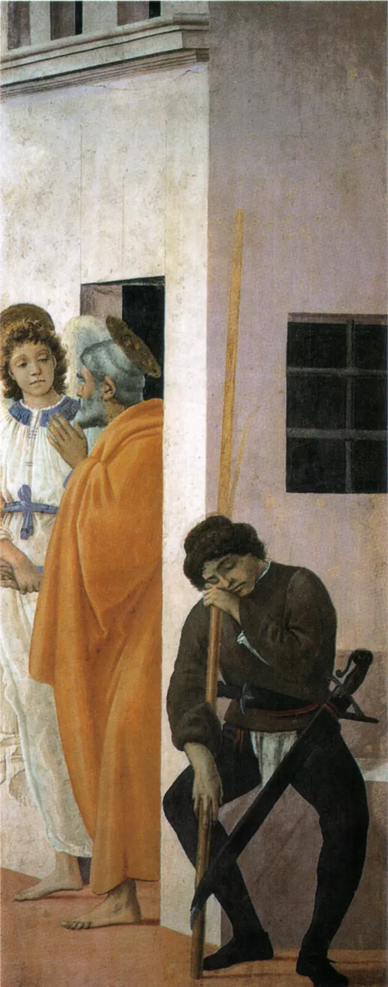 Liberation of Saint Peter (1482) by Filippino Lippi — original painting reproduced as a hand-painted oil on canvas