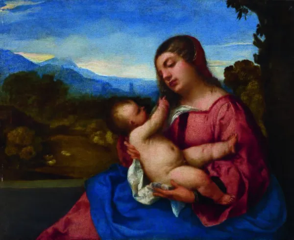 Lochis Madonna (1507) by Titian — original painting reproduced as a hand-painted oil on canvas