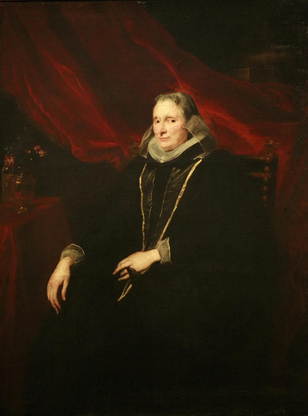 Luigia Cattaneo-Gentile (1622) by Anthony van Dyck — original painting reproduced as a hand-painted oil on canvas
