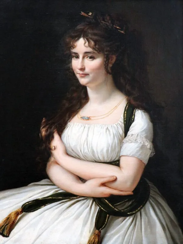 Madame Pasteur, née Madeleine Alexandre ( 1773-1841) (1800) by Antoine-Jean Gros — original painting reproduced as a hand-painted oil on canvas