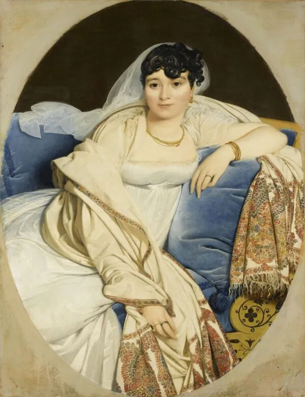 Madame Rivière (1805) by Jean-Auguste-Dominique Ingres — original painting reproduced as a hand-painted oil on canvas