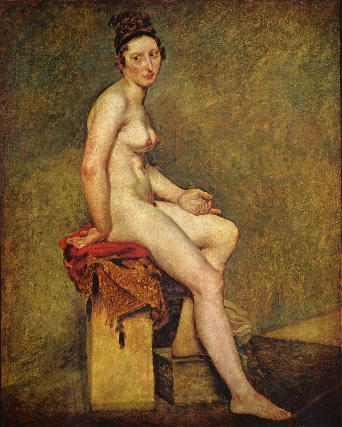 Mademoiselle Rose (1821) by Eugène Delacroix — original painting reproduced as a hand-painted oil on canvas