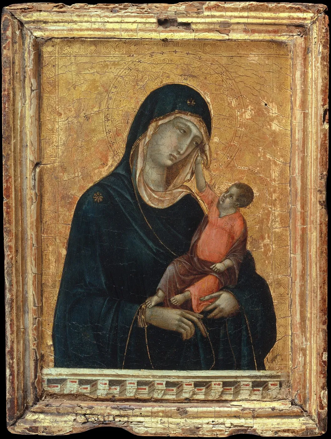Madonna and Child (2000) by Duccio di Buoninsegna — original painting reproduced as a hand-painted oil on canvas